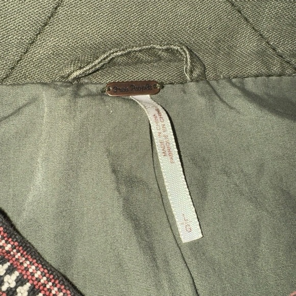 Women's Free People Green Utility Jacket Size Large - Picture 12 of 12